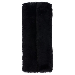 Faux Fur Brush Roll Black