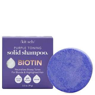 Purple Toning Solid Shampoo with Biotin